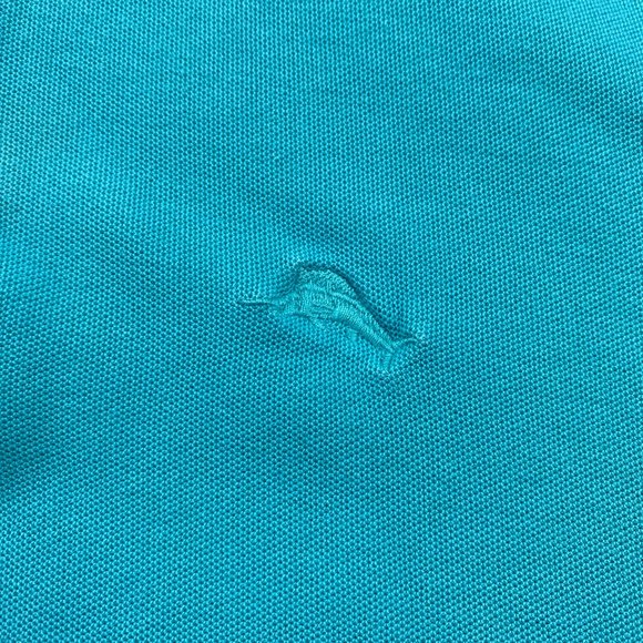 Tommy Bahama Polo Shirt Men Small S Teal Green Embroidered Logo Golf Casual - Picture 2 of 9
